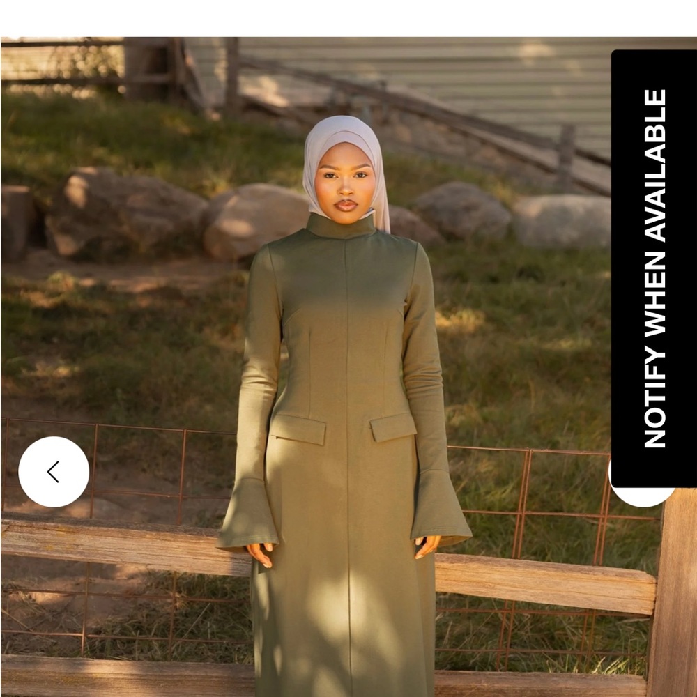 Elegant Long Sleeve Green Dress
